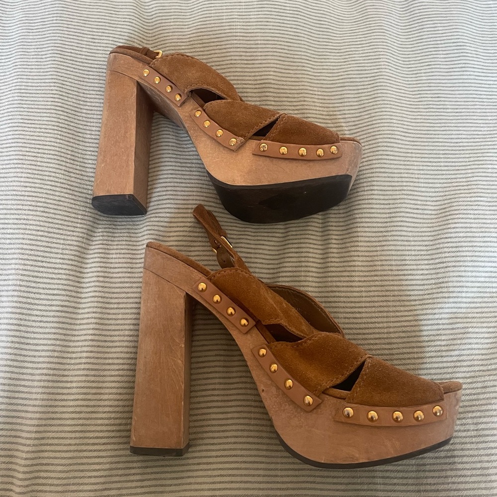 Miu Miu Suede Platforms - Picture 6 of 8